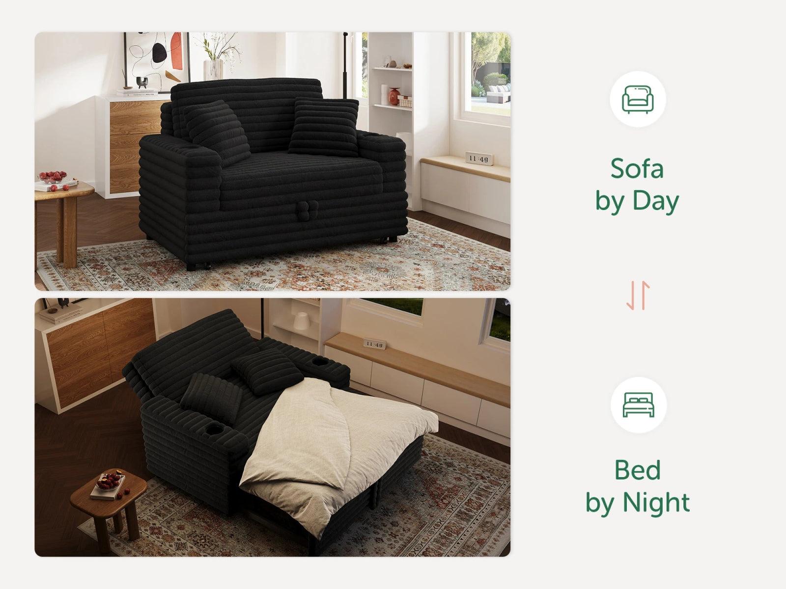 #Color_Faux Rabbit Fur Black