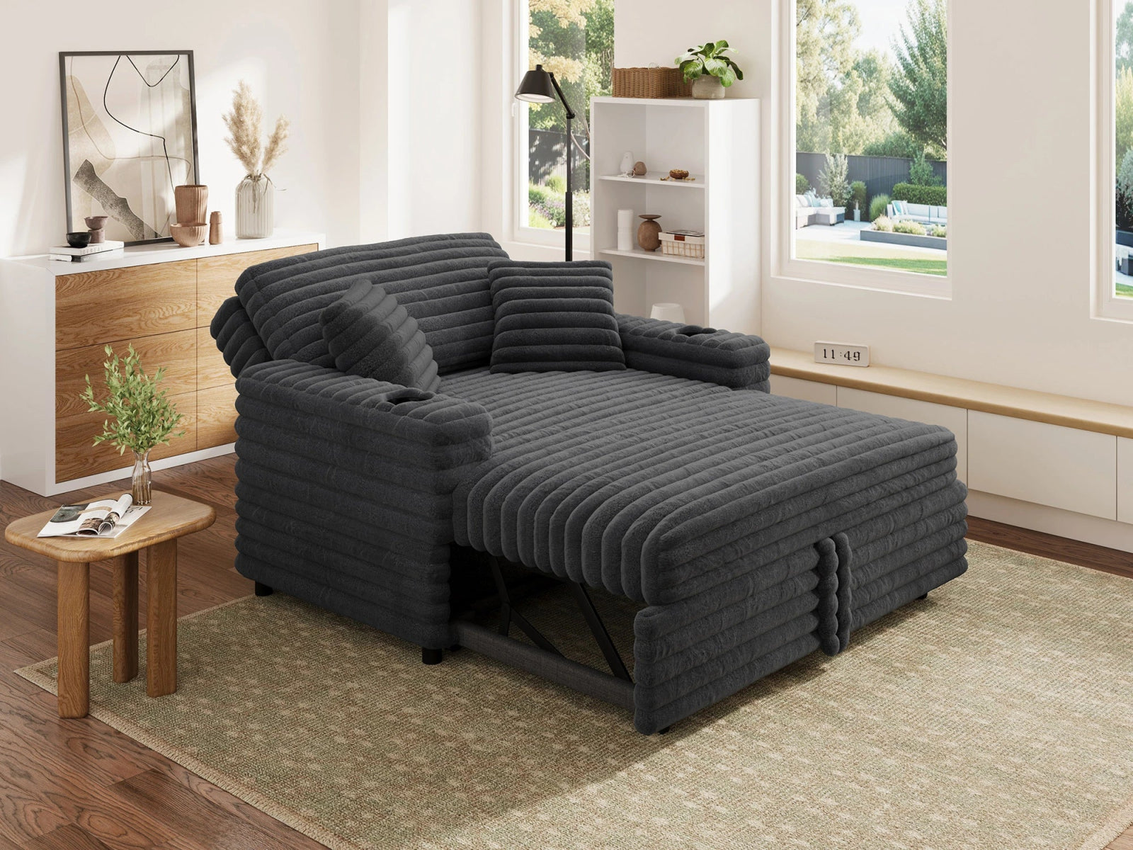 #Color_Faux Rabbit Fur Grey