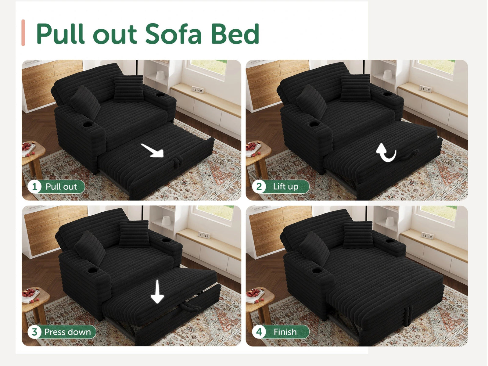 #Color_Faux Rabbit Fur Black