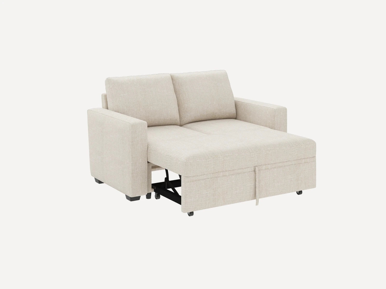 2-Piece Wide Plush Corduroy Modular Sleeper
#Color_Beige