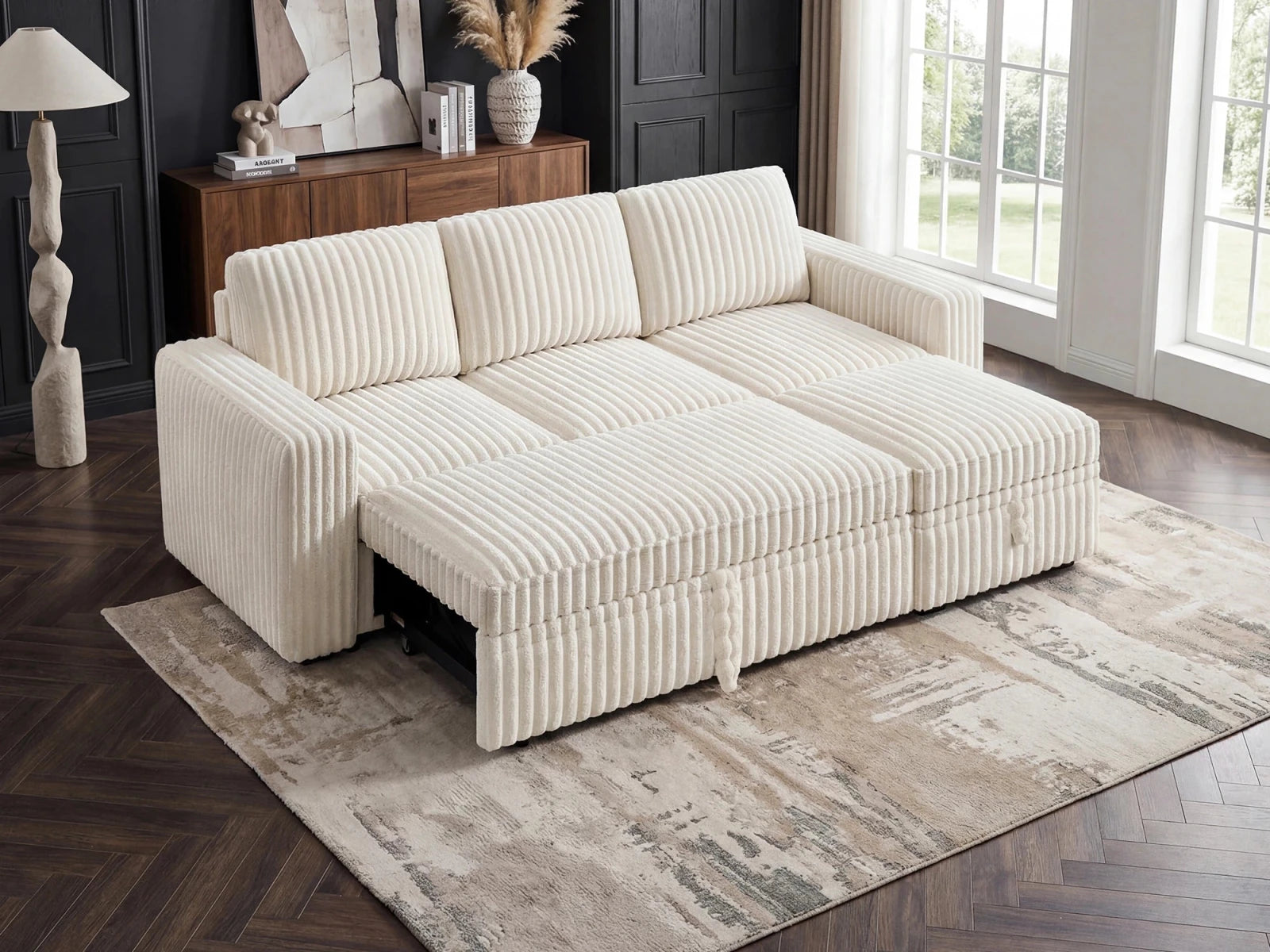 Molit 4-Piece Pull-Out Sectional
#Color_White