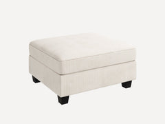 Sopra 1 Piece Corduroy Modular Sectional Storage Ottoman