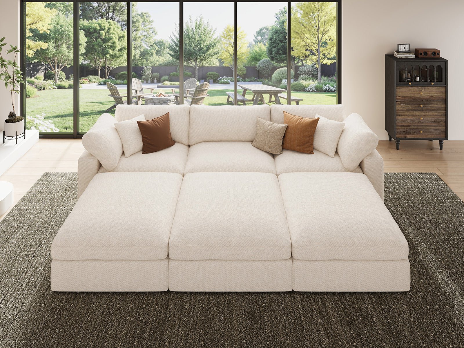 Nove 6-Piece Upgraded Cloud Sleeper Sectional