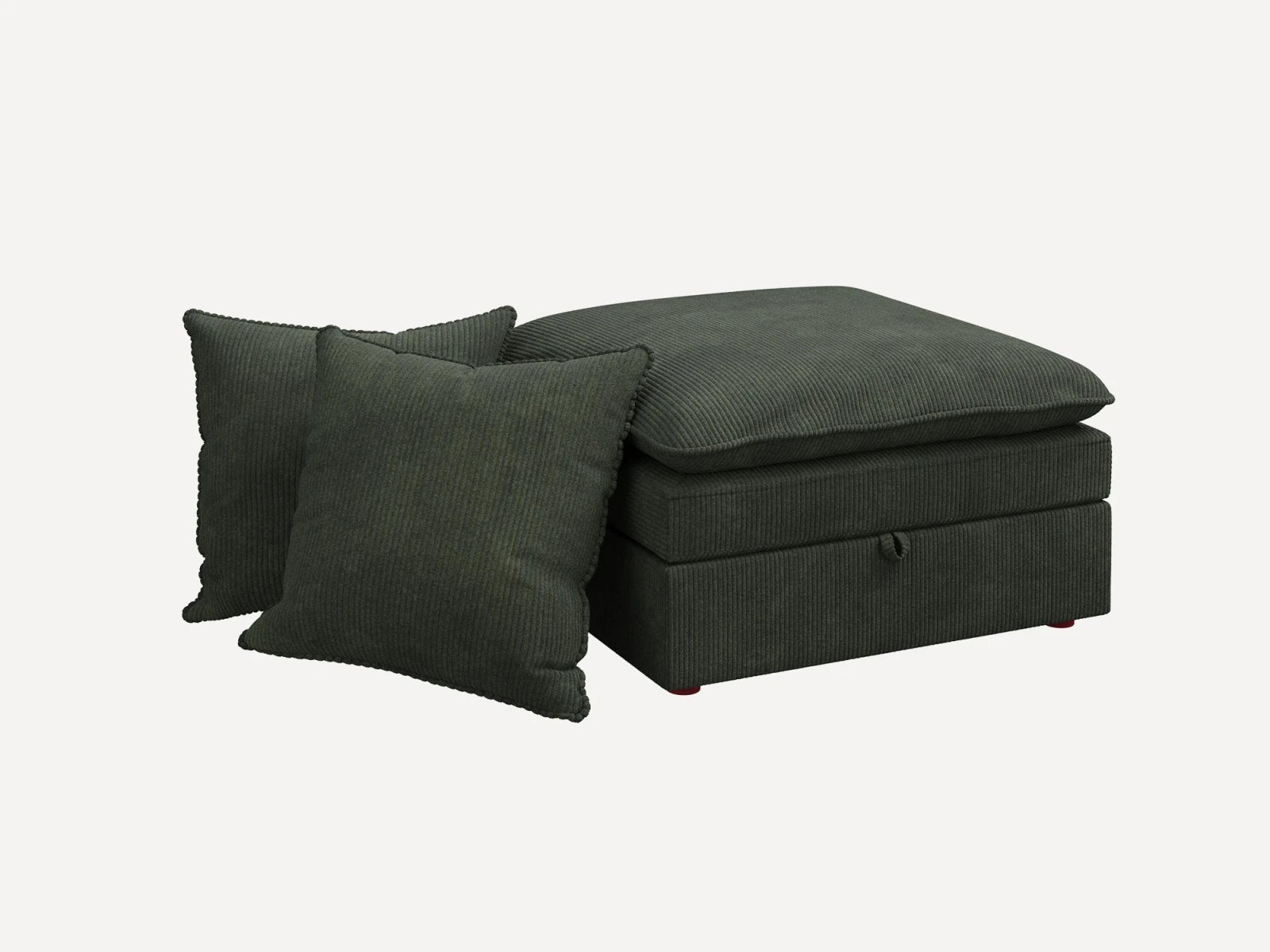 Opua Corduroy Cloud Ottoman with 2 Back Cushions