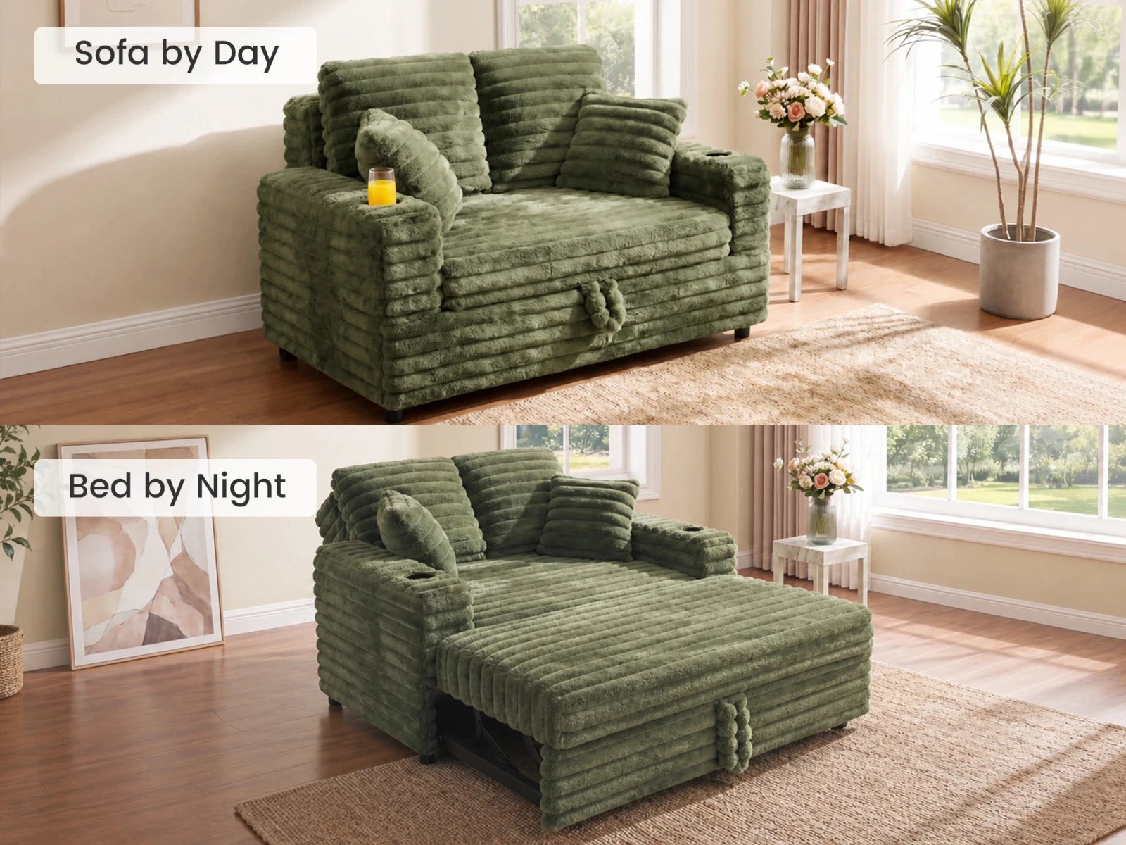 #Color_Faux Rabbit Fur Green
