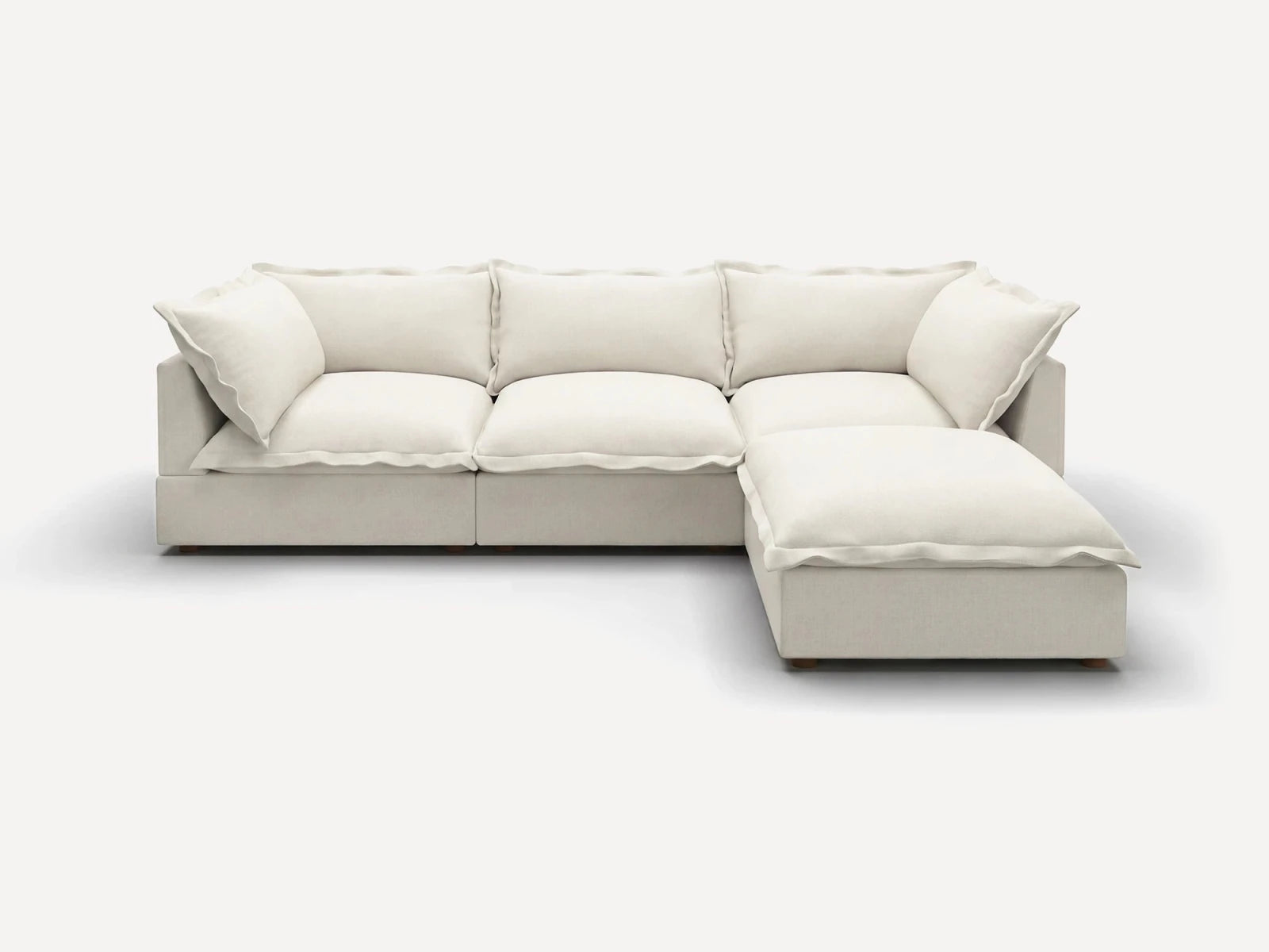 Vora 4-piece Cloud Modular Sectional Sofa
#Color_ Beige