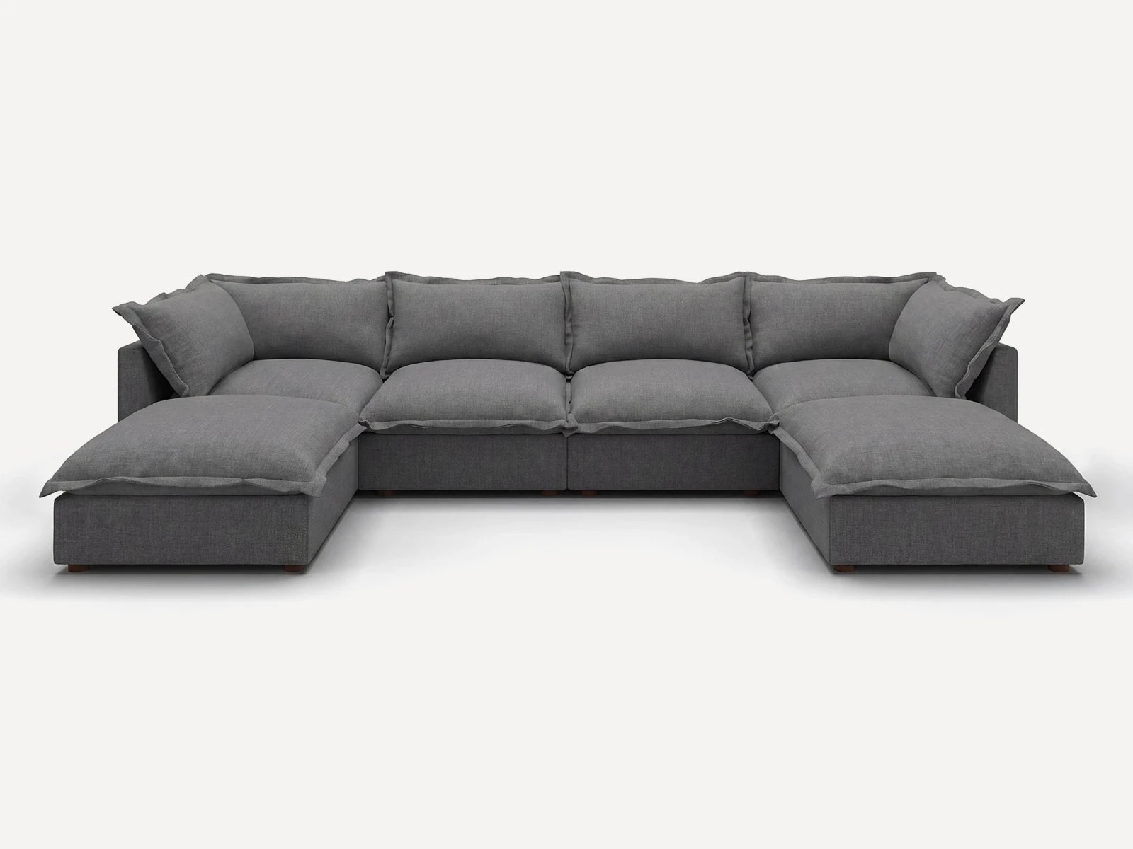 Vora 6-piece Cloud Modular Sectional Sofa
#Color_ Gray