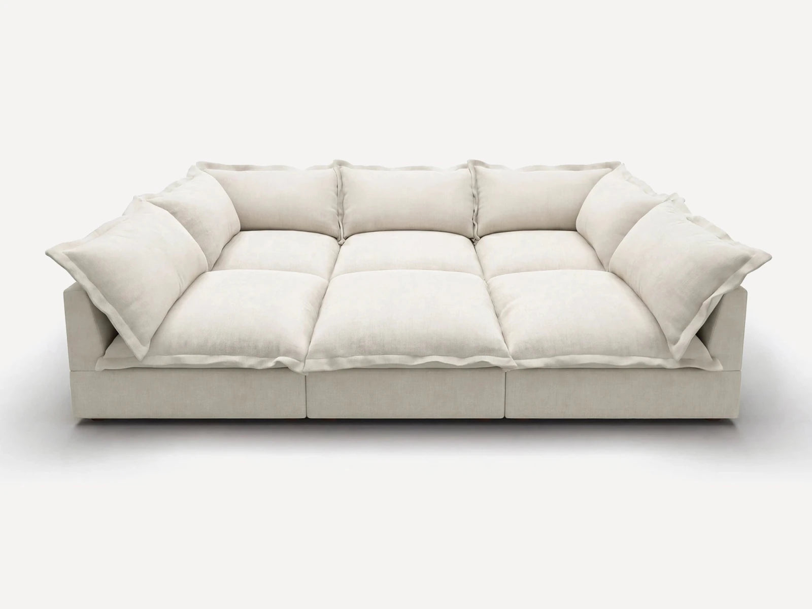 Vora 6-piece Cloud Modular Sleeper Sectional Sofa
#Color_ Beige