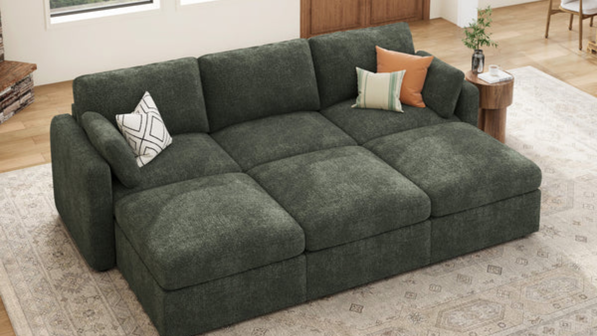 Chenille Modular Sectional Cloud Sofa