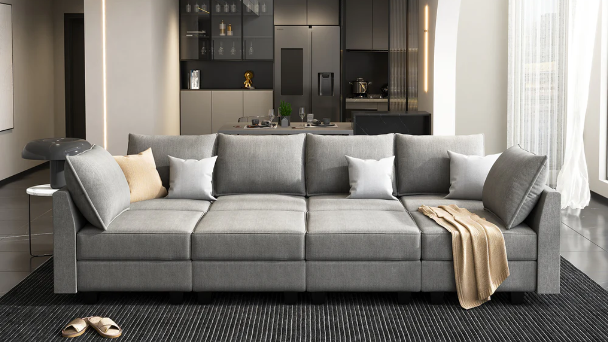 a large sofa for a living room