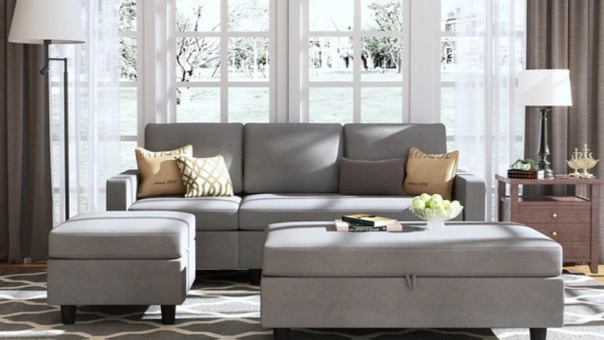 a sectional sofa