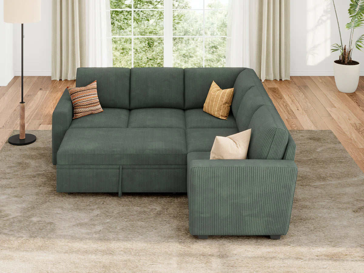 a pull out sectional sofa bed