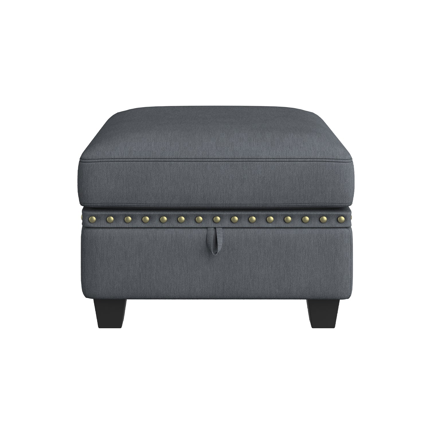 HONBAY 1 Piece Velvet Storage Ottoman