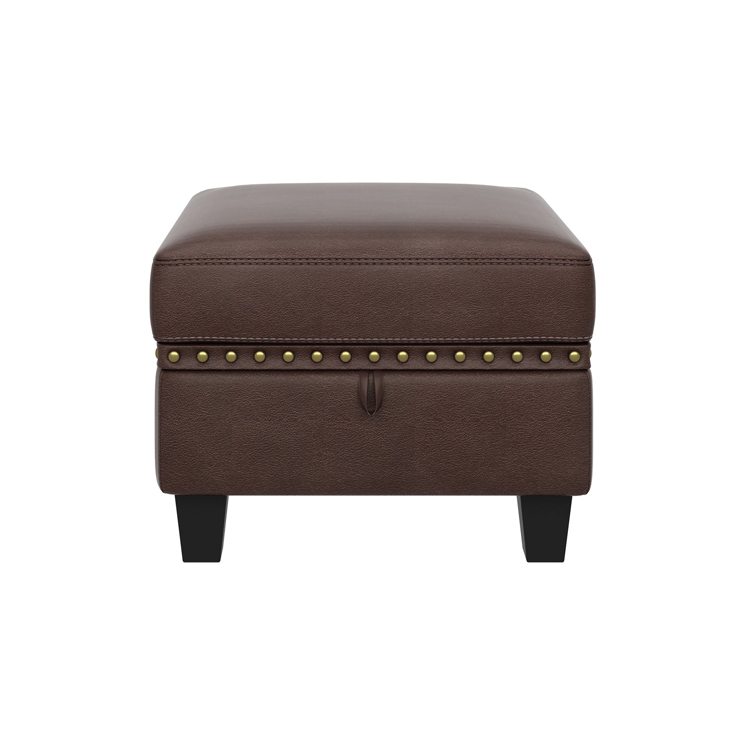 HONBAY 1 Piece Velvet Storage Ottoman