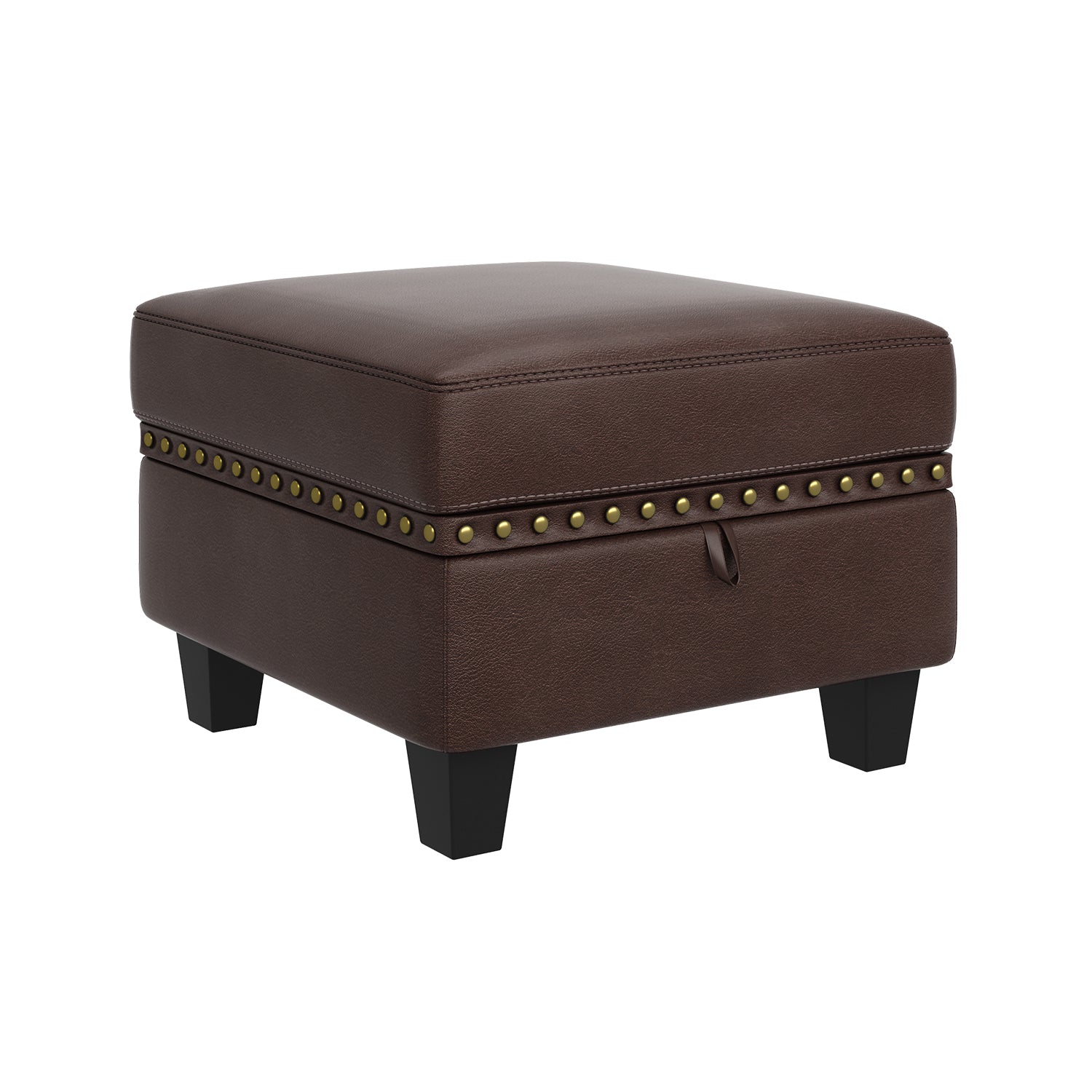 HONBAY 1 Piece Velvet Storage Ottoman