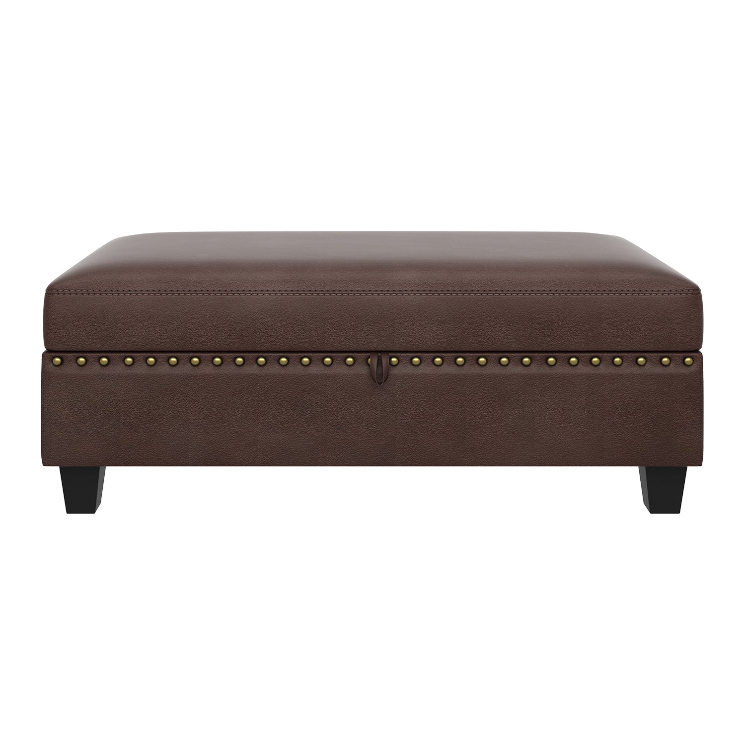 HONBAY Rectangle Storage Ottoman for Sectional Sofa