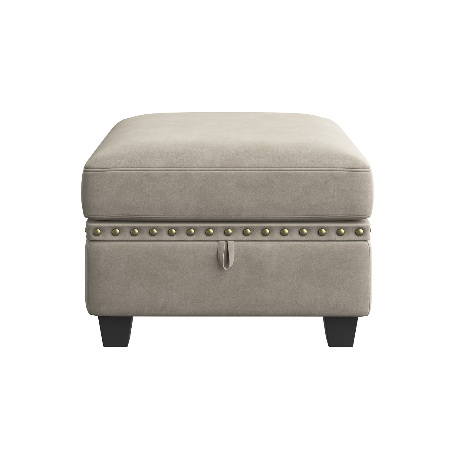 HONBAY Square Storage Ottoman for Sectional Sofa