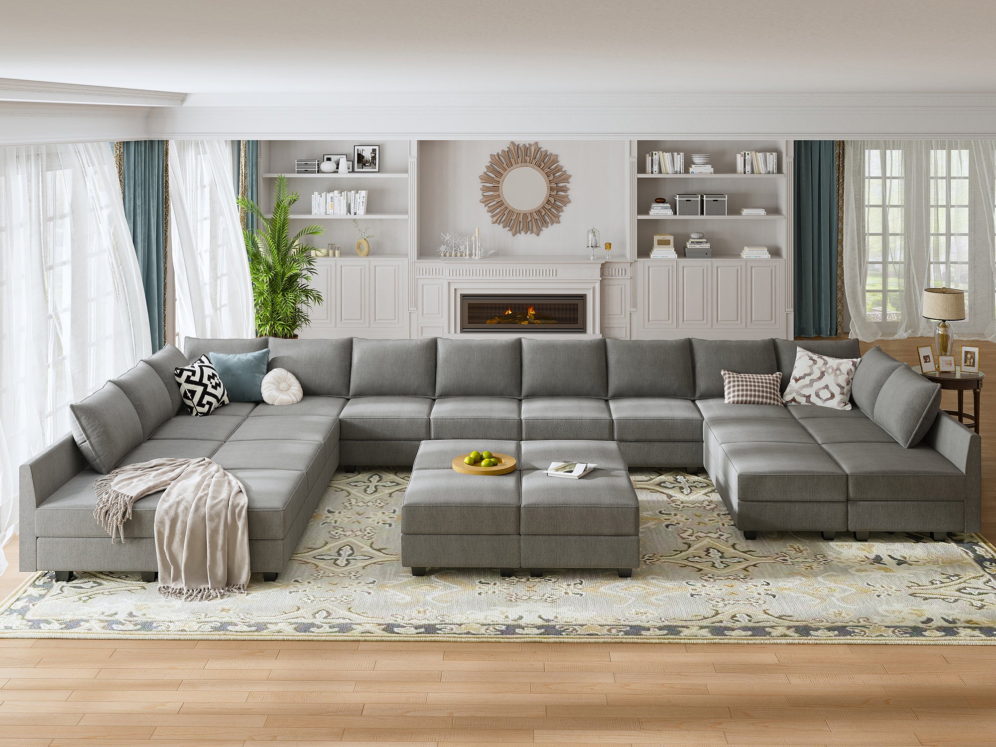 U shaped sectionals on sale for sale