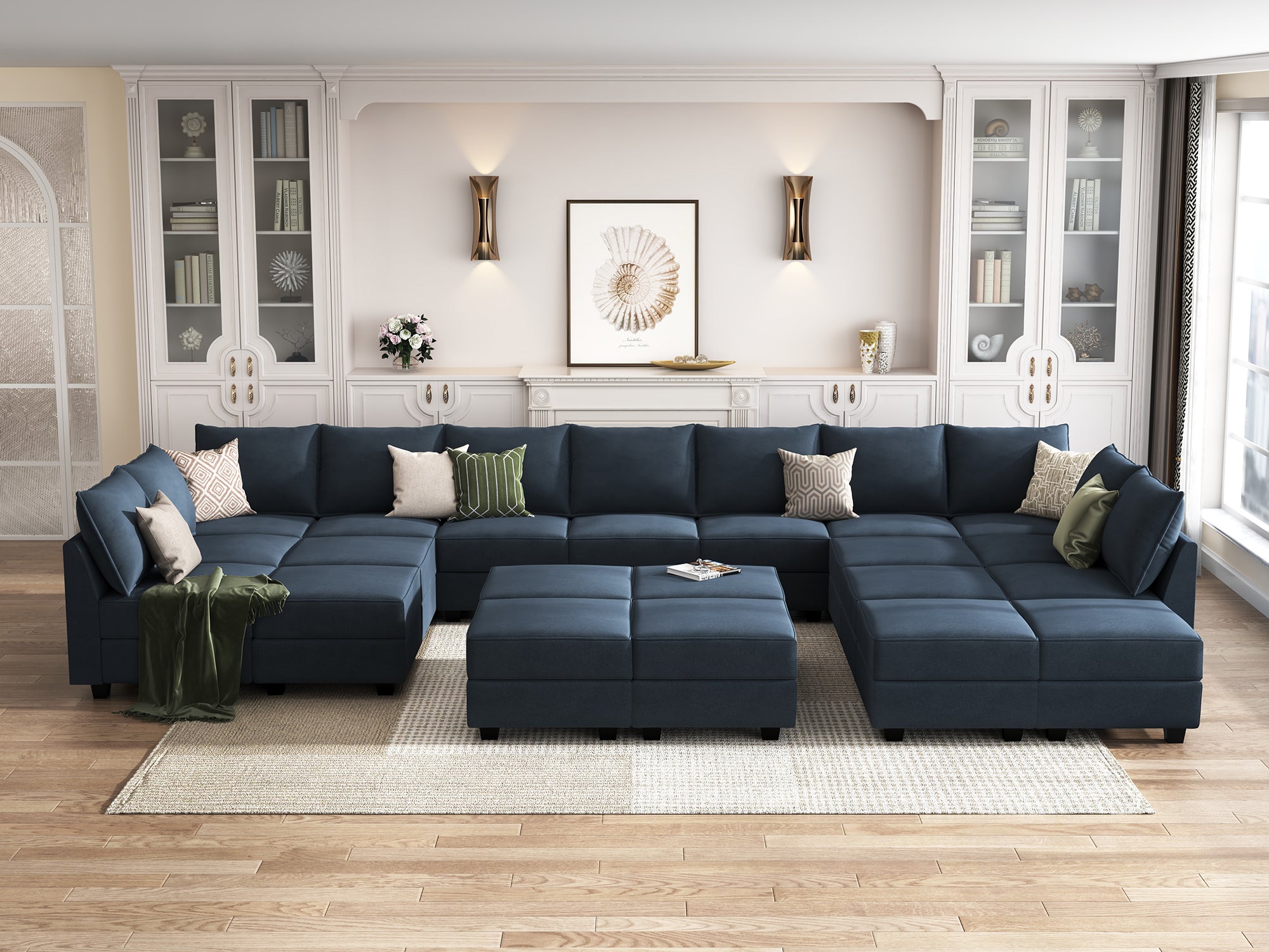 Blue sectional deals