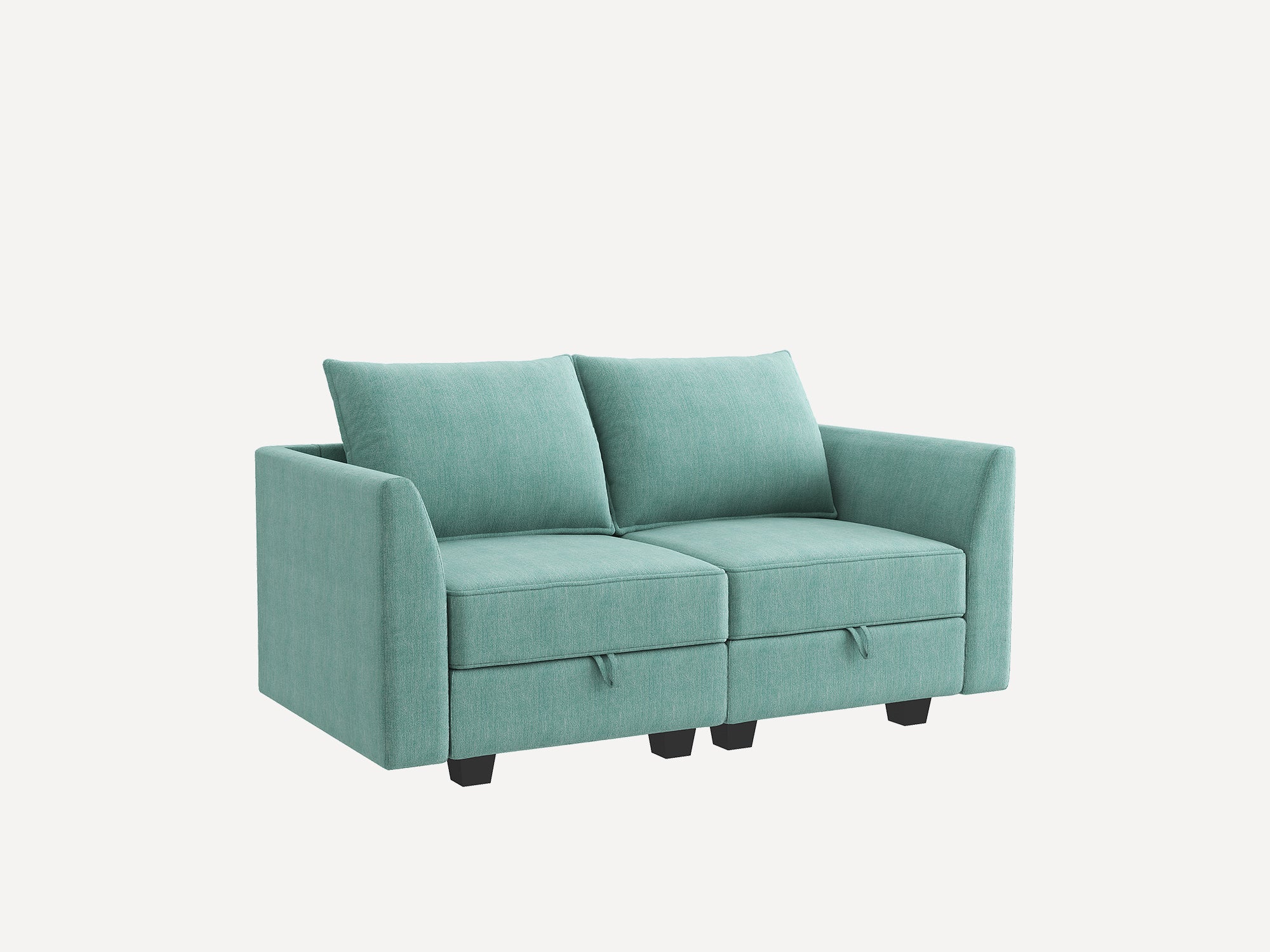 Modern Loveseat Sofa with Storage Seat for Small Apartment