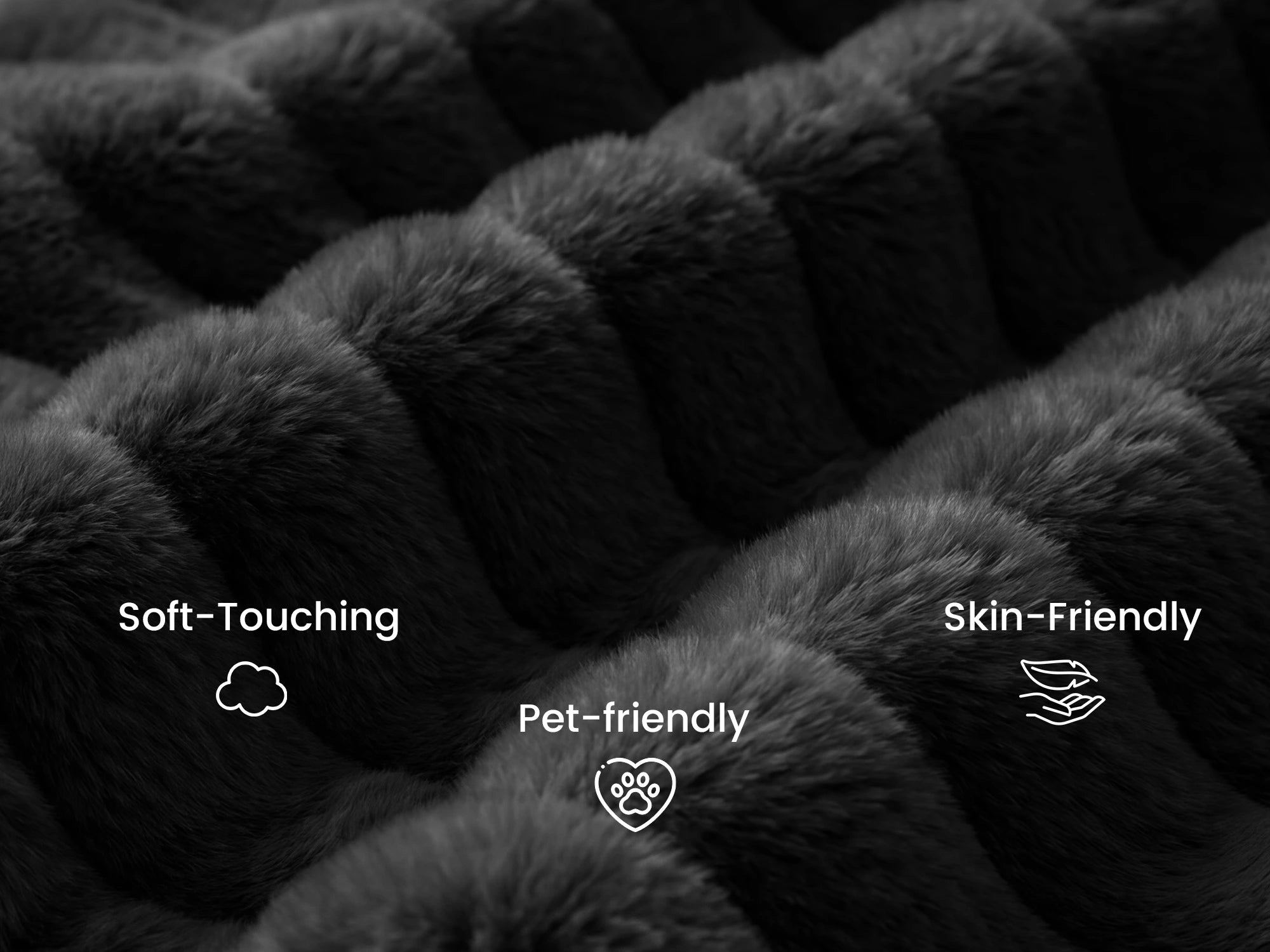 #Color_Faux Rabbit Fur Black