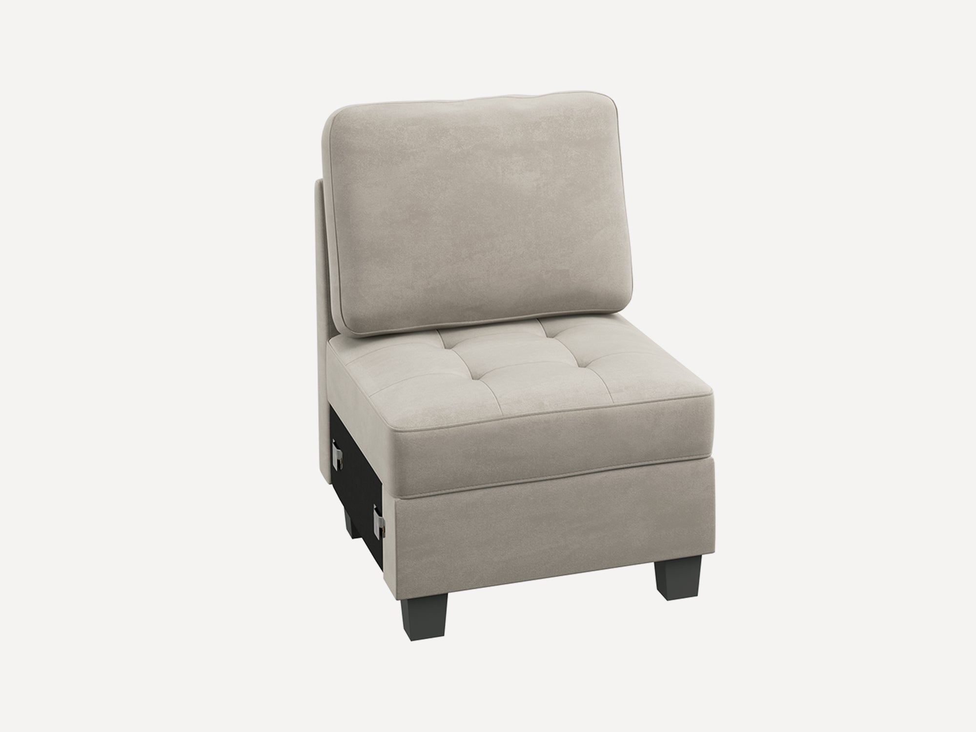 HONBAY 1 Piece Velvet Modular Seat