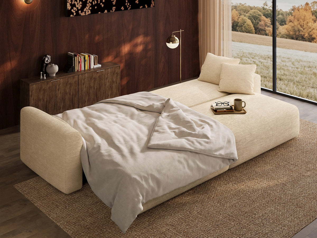 Cala 2-Seater Chenille Sofa Bed with Storage
#Color_ Ivory