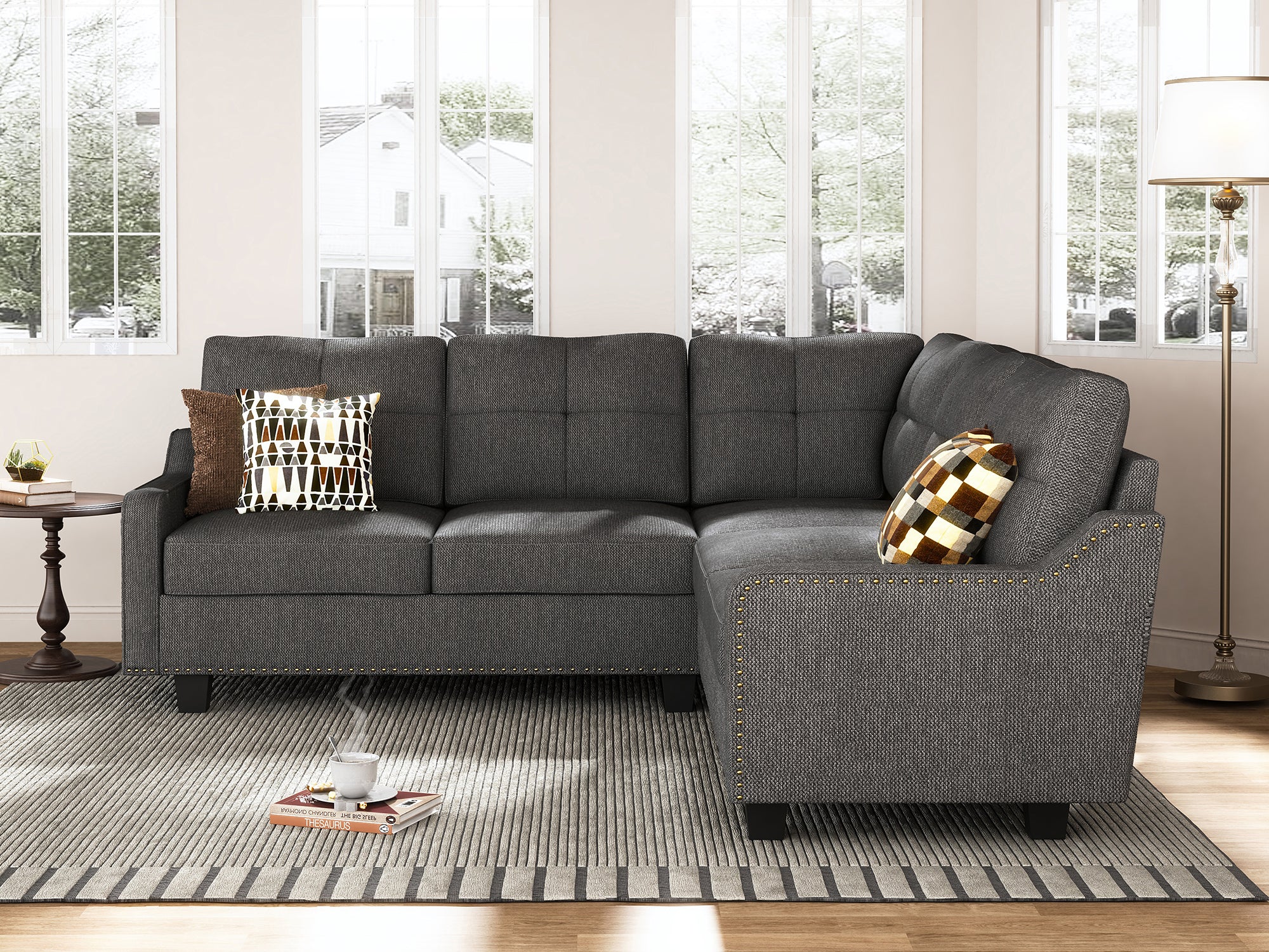 L shaped store sectional ashley furniture