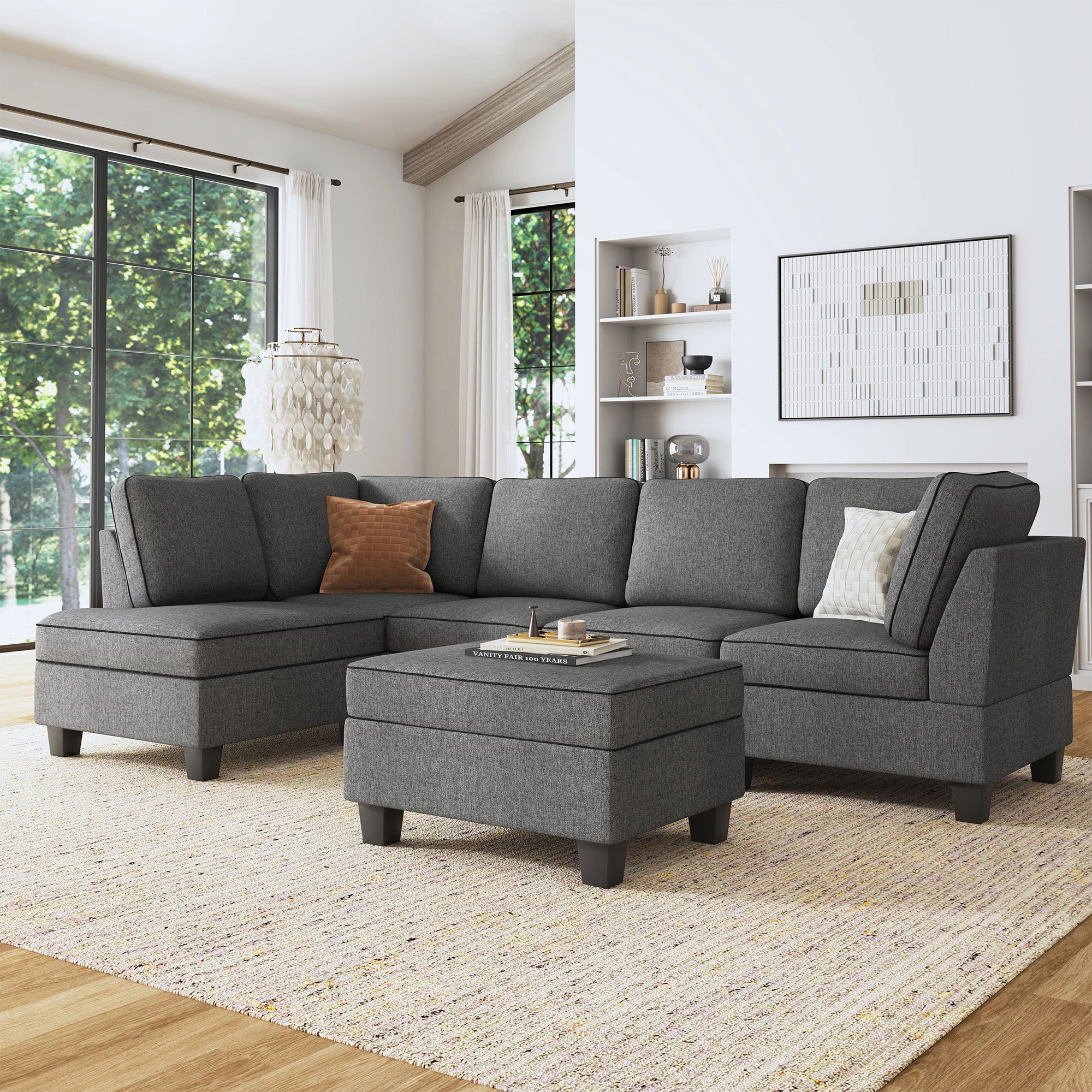 100 inch deals sectional sofa