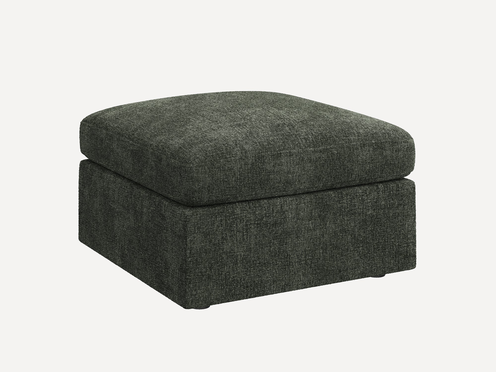 HONBAY 1 Piece Chenille Modular Sectional Storage Ottoman