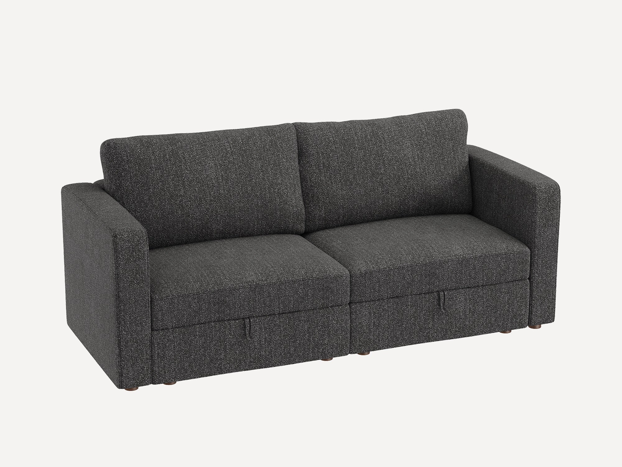 HONBAY 2-Piece Polyester Modular Sectional With Storage Seat