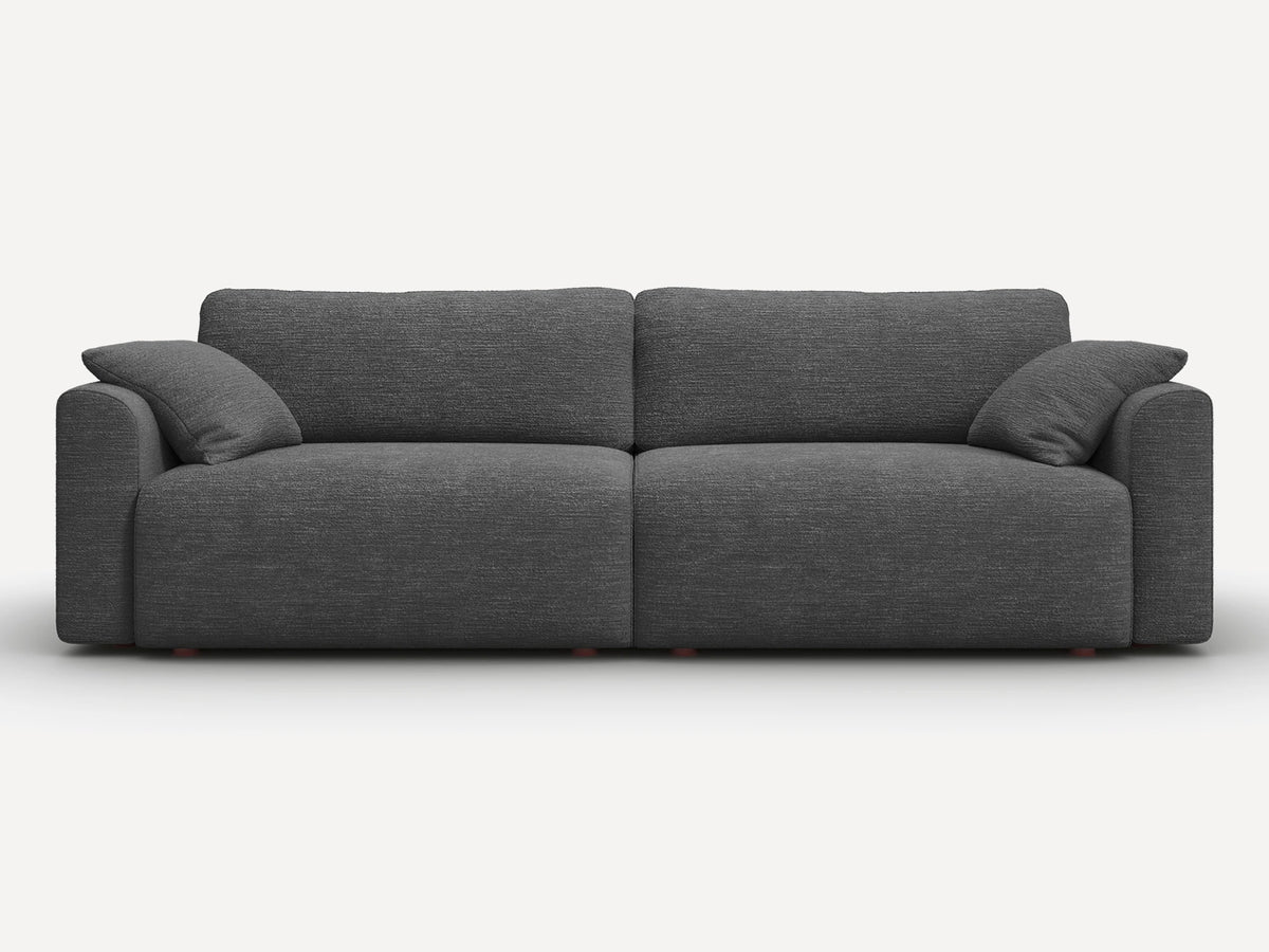 Cala 2-Seater Chenille Sofa Bed with Storage
#Color_ Charcoal Gray