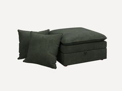 Opua Corduroy Cloud Ottoman with 2 Back Cushions