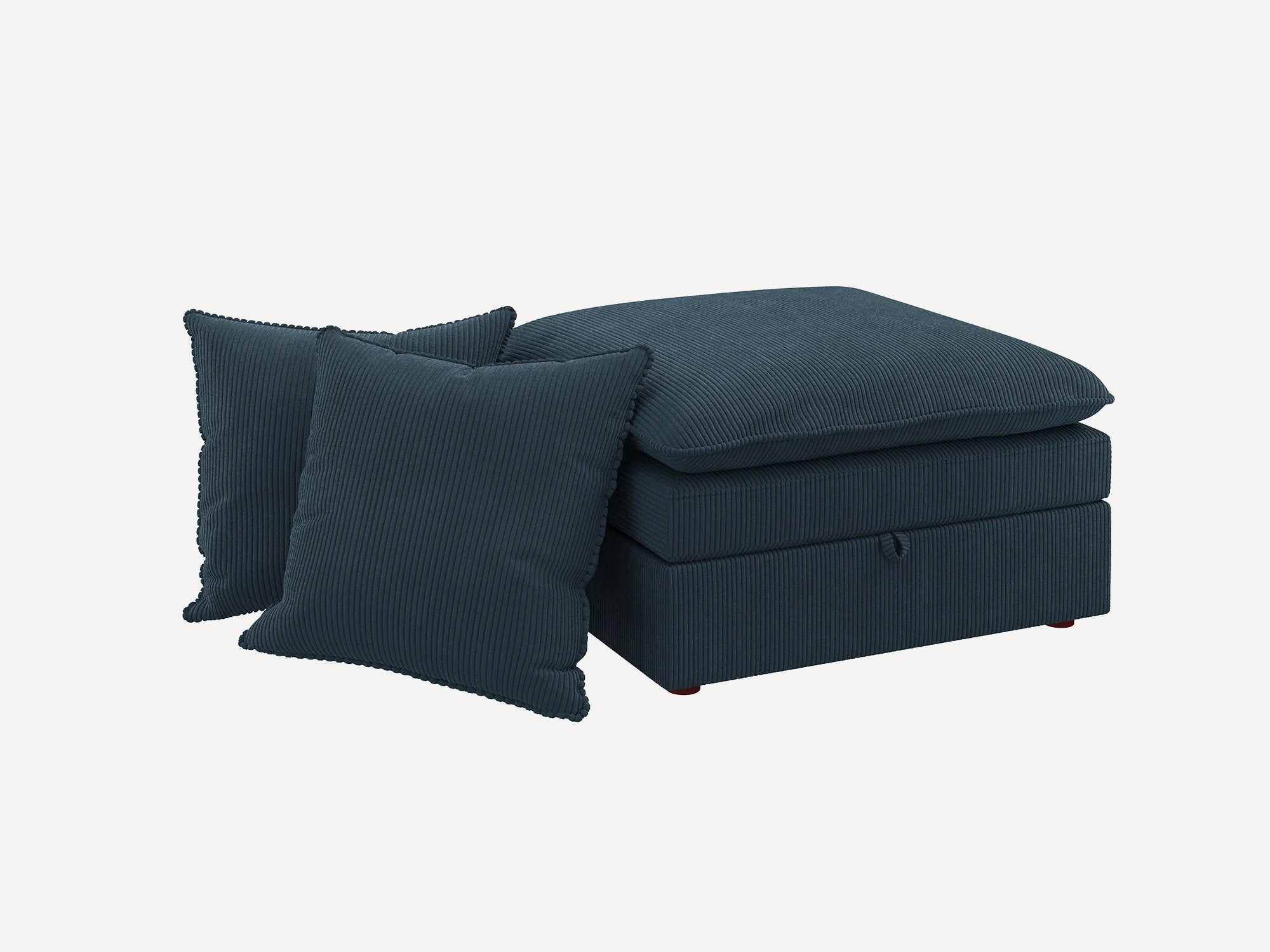 Opua Corduroy Cloud Ottoman with 2 Back Cushions
