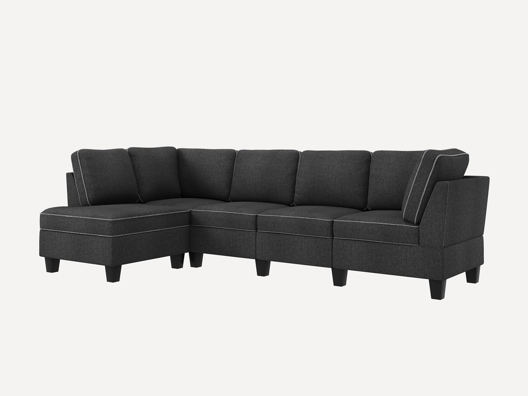 HONBAY 4-Seat L-Shaped Sectional Corner Sofa with Reversible Chaise