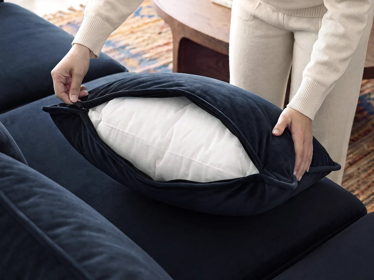 Opua 4-Piece Corduroy Cloud Sleeper Sectional