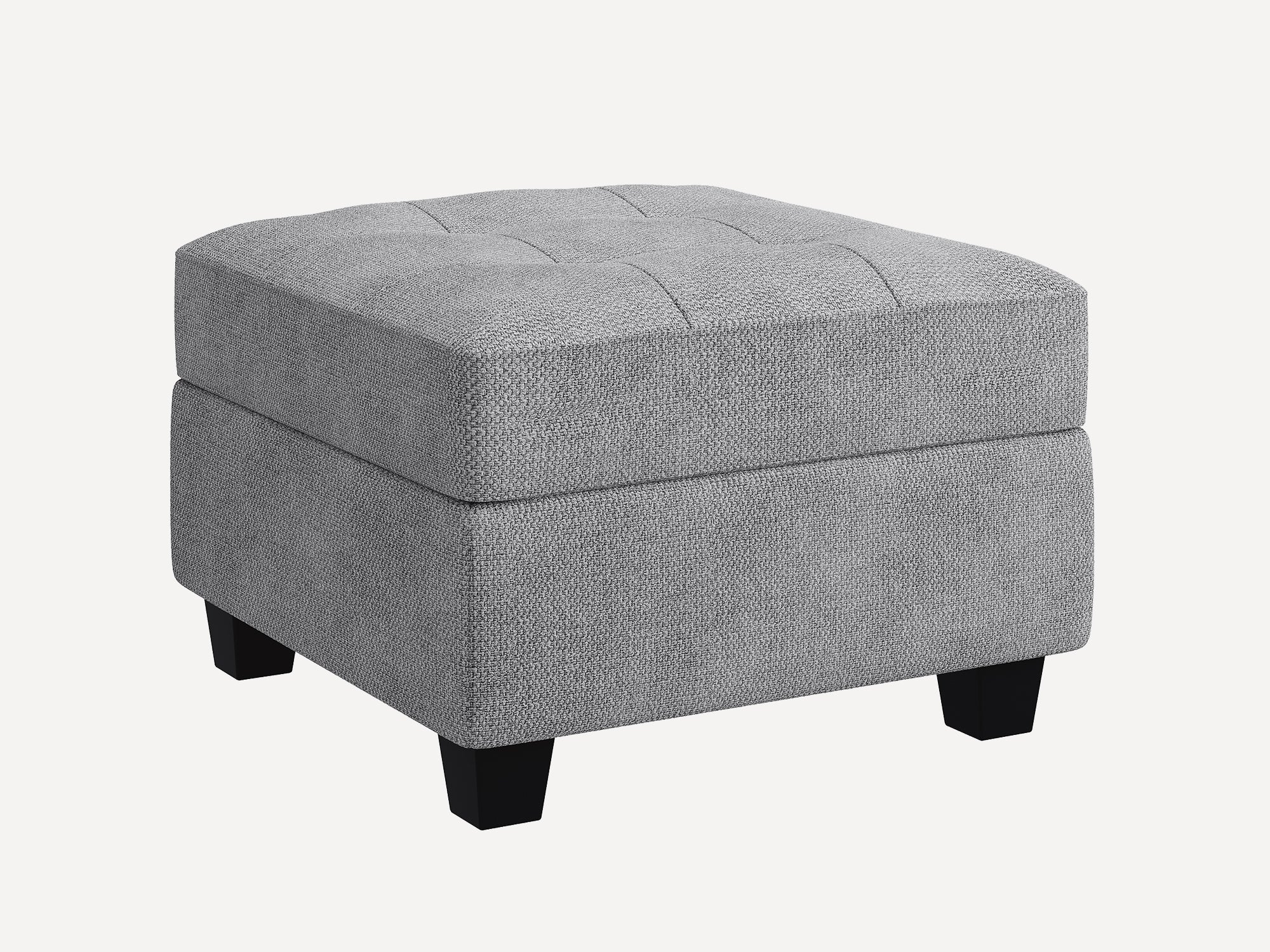 HONBAY 1 Piece Polyester Modular Sectional Sofa Adjustable Sofa -Storage Ottoman