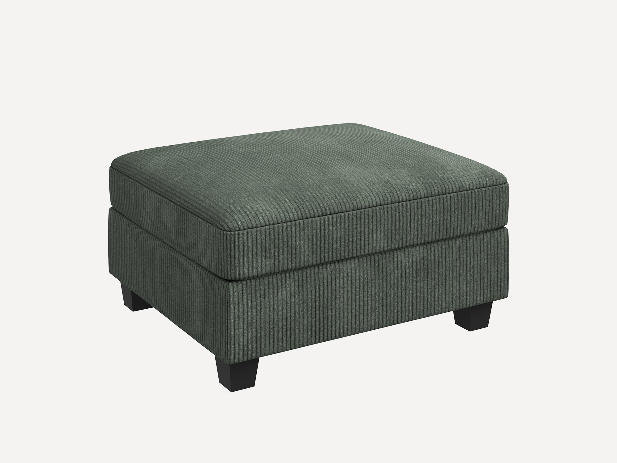 NOLANY 1 Piece Corduroy Modular Sectional Storage Ottoman