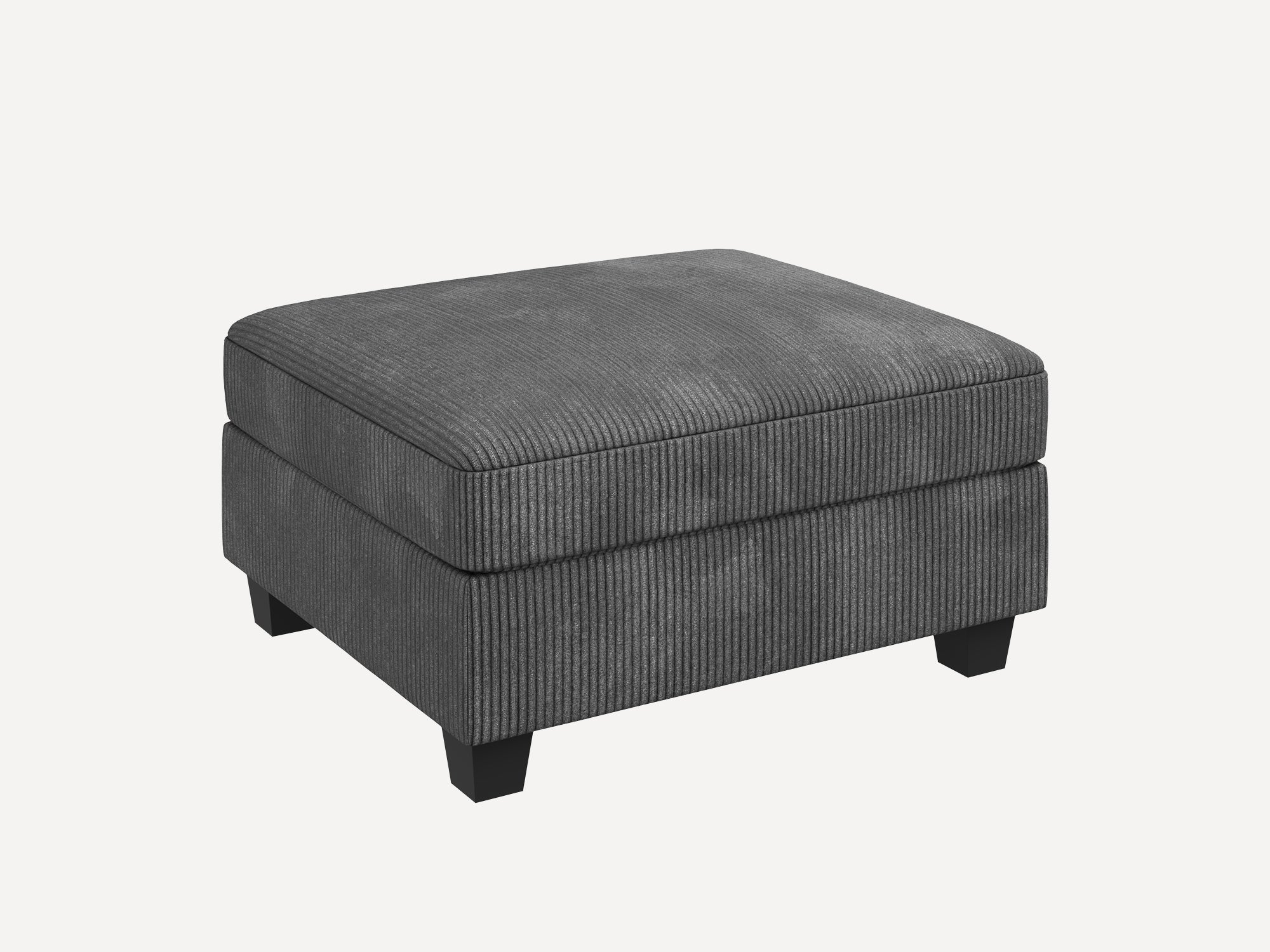 NOLANY 1 Piece Corduroy Modular Sectional Storage Ottoman