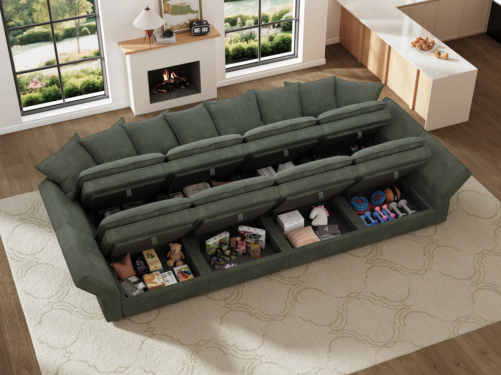 #Color_Corduroy Green 