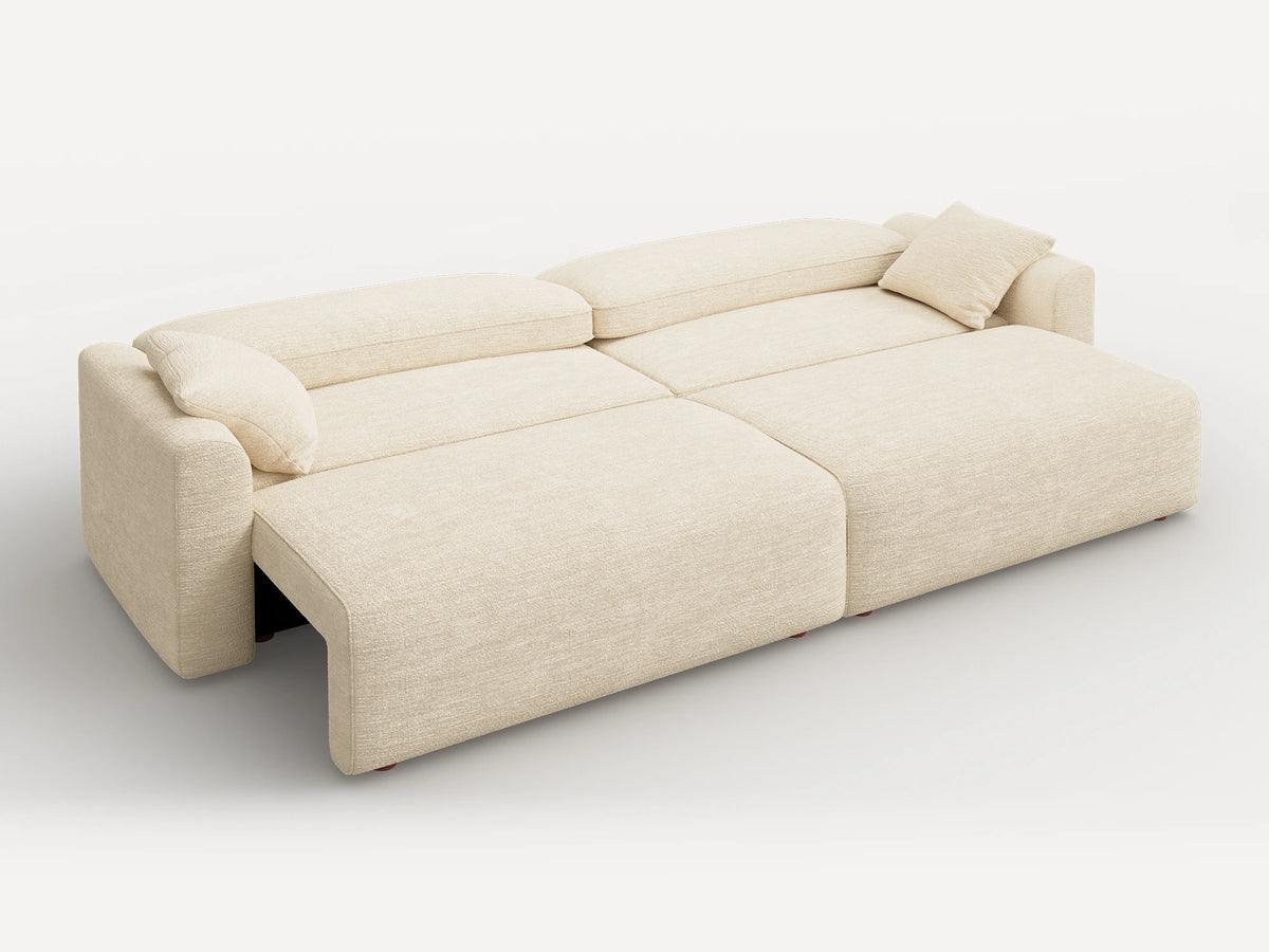 Cala 2-Seater Chenille Sofa Bed with Storage
#Color_ Ivory