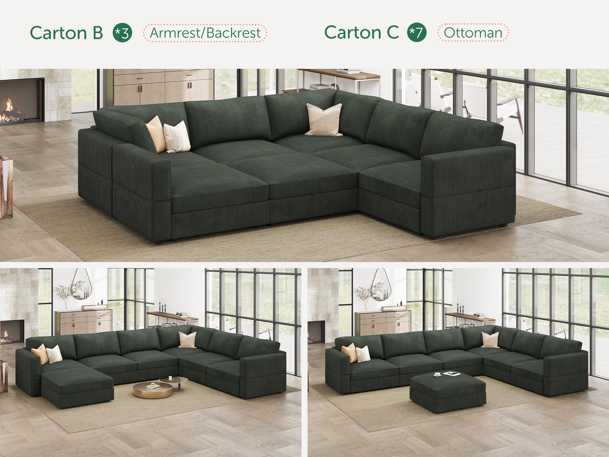 Carton #Color_Corduroy Green