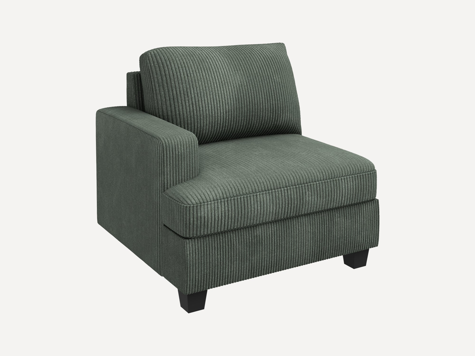 HONBAY 1 Piece Corduroy Modular Sectional Seat