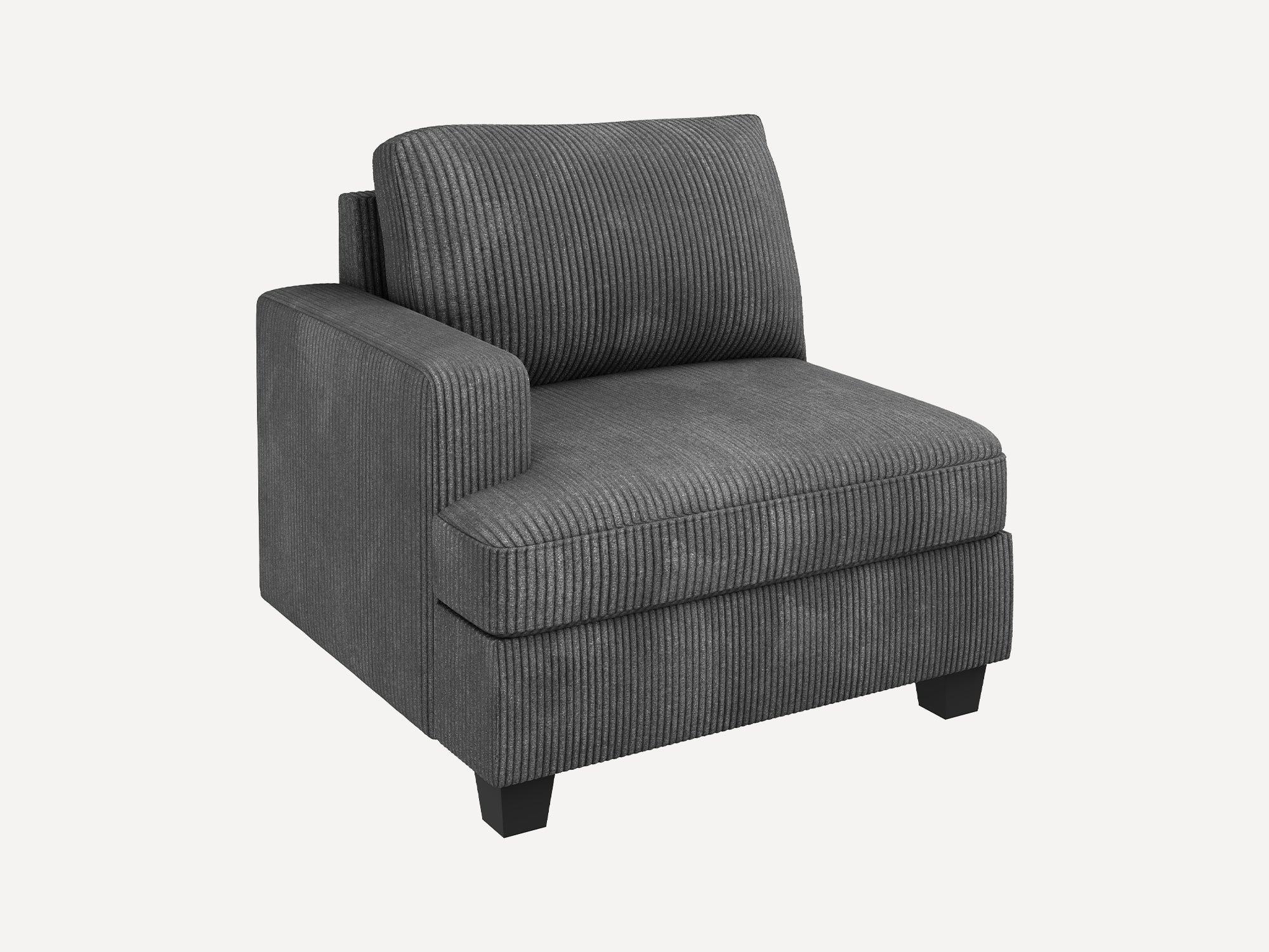 HONBAY 1 Piece Corduroy Modular Sectional Seat