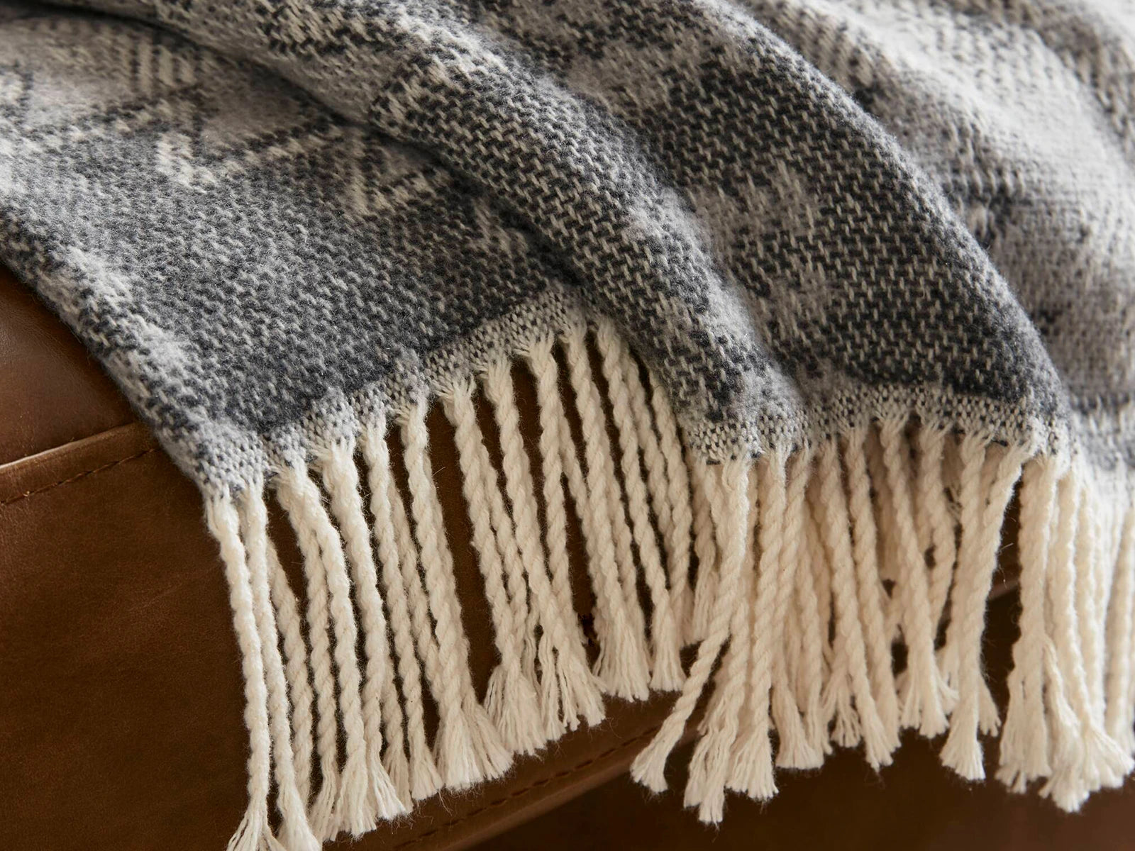 HONBAY Premium Woven Throw Blanket