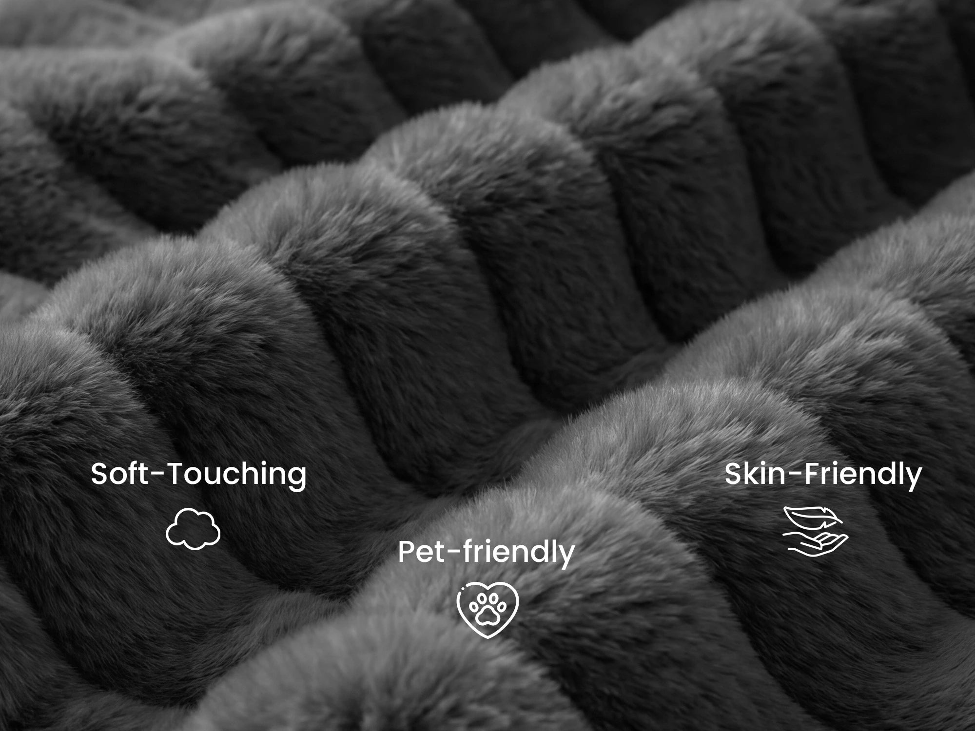 #Color_Faux Rabbit Fur Gray