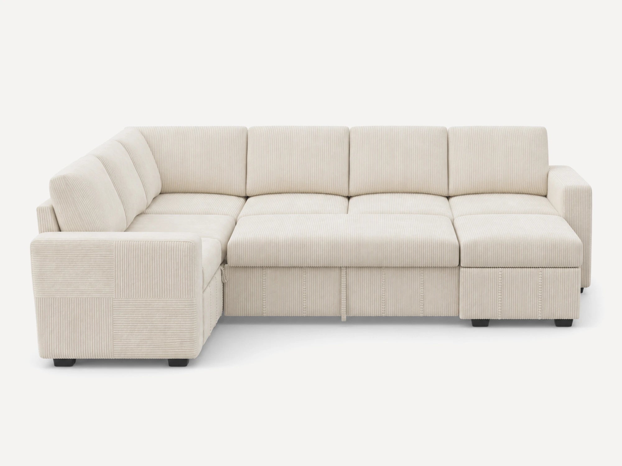 Space 7-Piece Oversized Pull-Out Sleeper Sectional