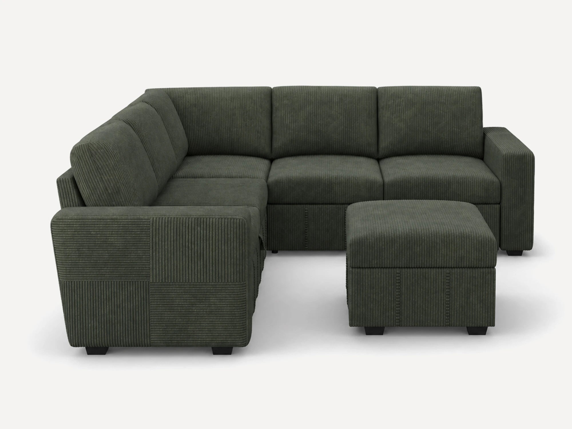 Space 6-Piece Oversized Pull-Out Sleeper Sectional