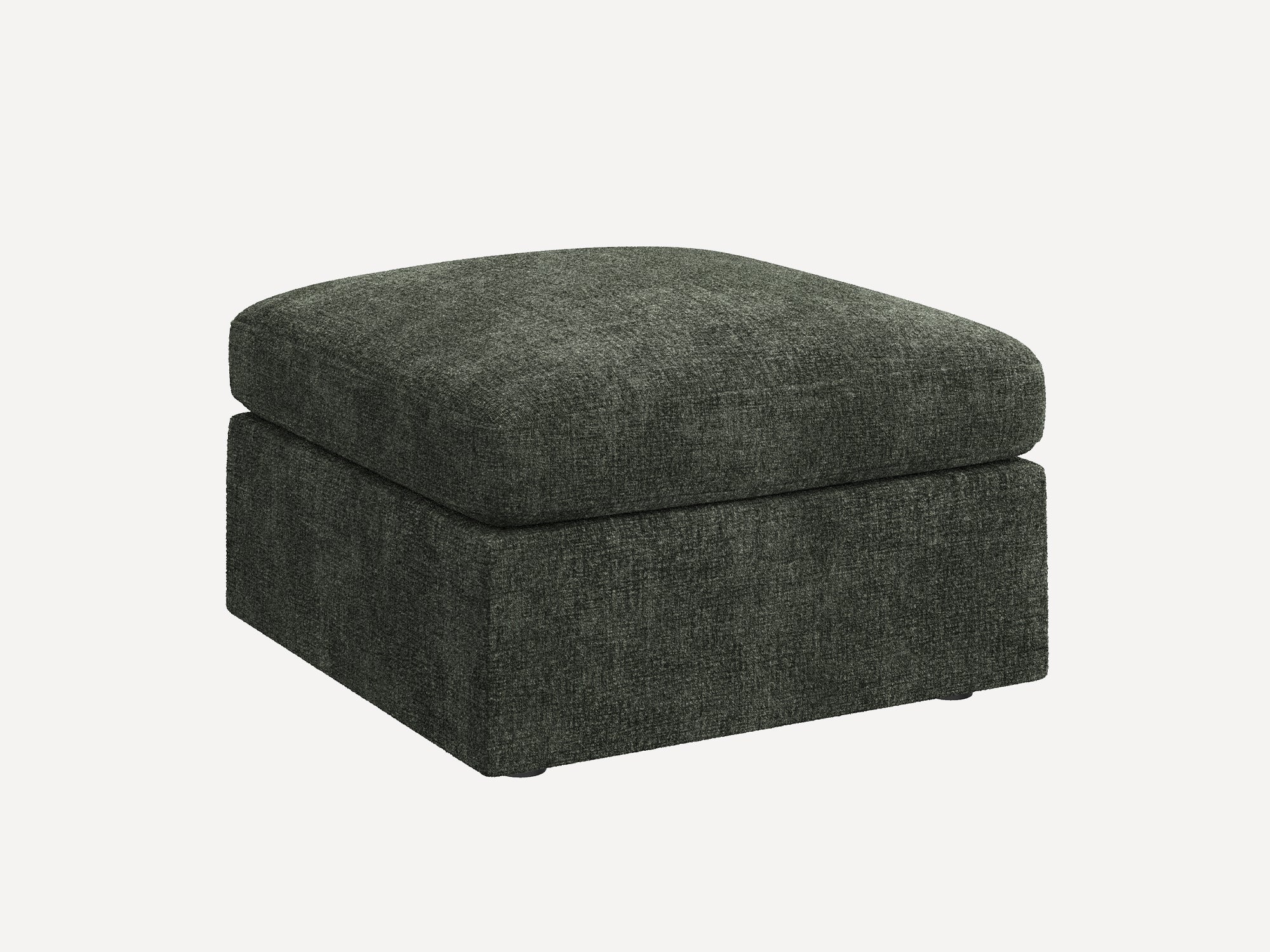 HONBAY 1 Piece Chenille Modular Sectional Storage Ottoman