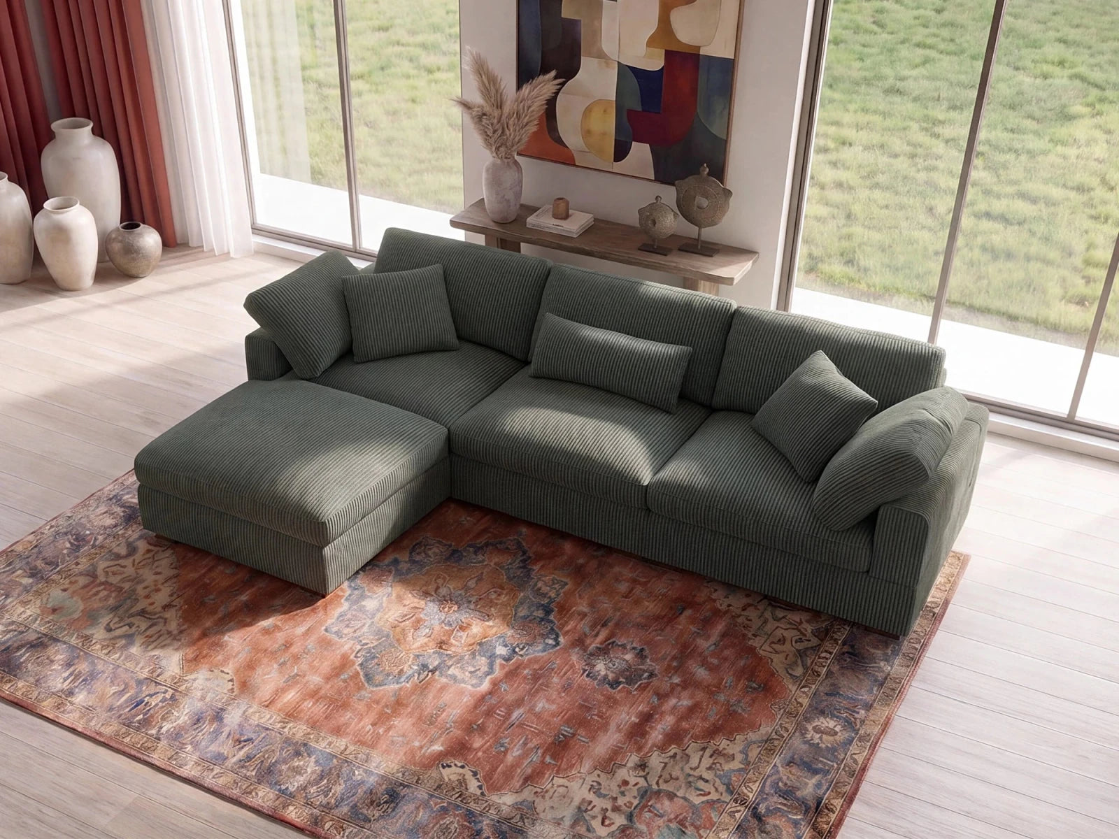 #Color_Corduroy Green